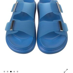Alexander McQueen women Blue Slide Sandals